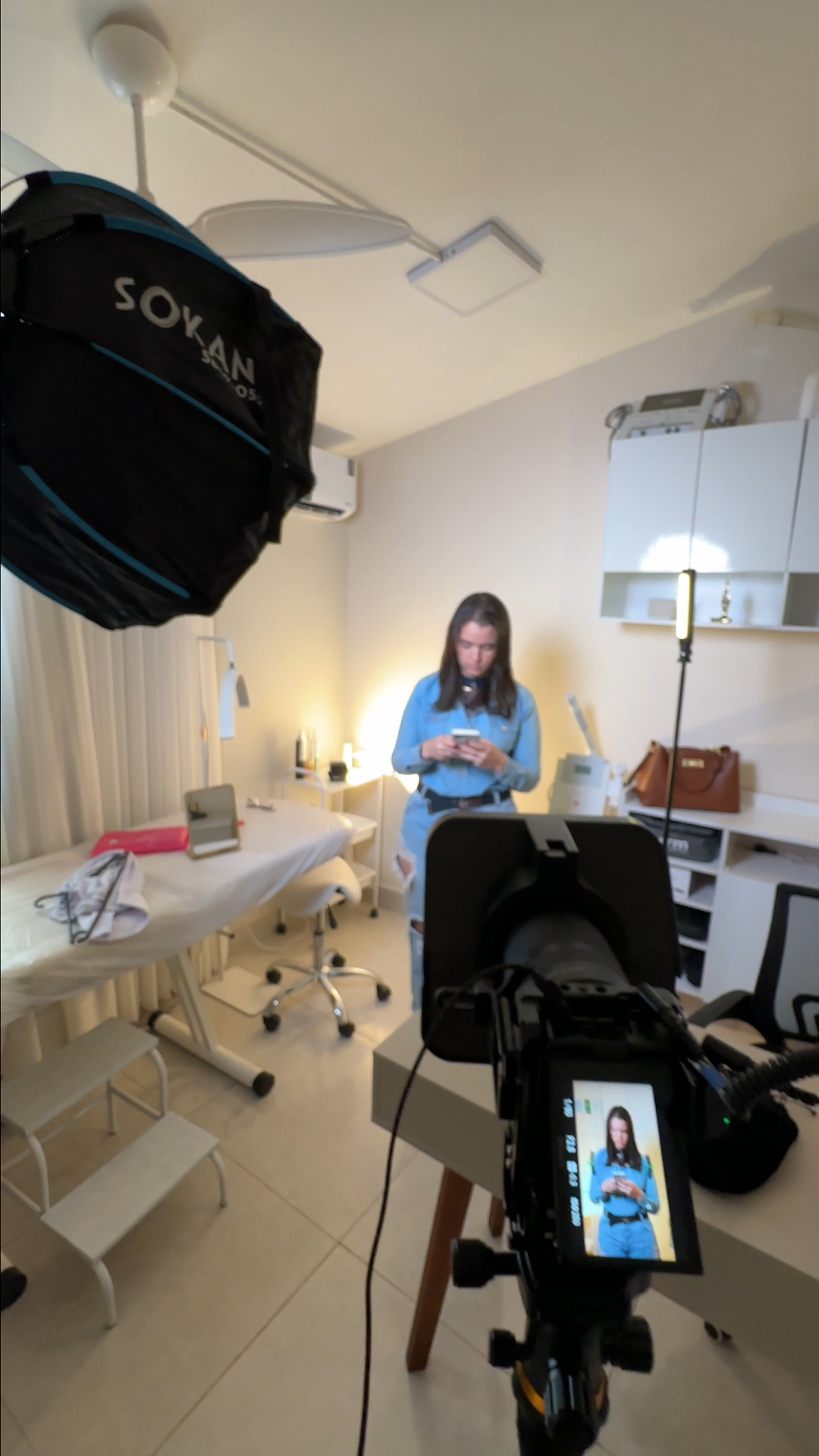 Equipamento de captação preparado para gravação